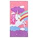 Softerry Rainbow Unicorn Velour Beach Towel for Kids 28in x 55in 100% Cotton (1 Towel 28
