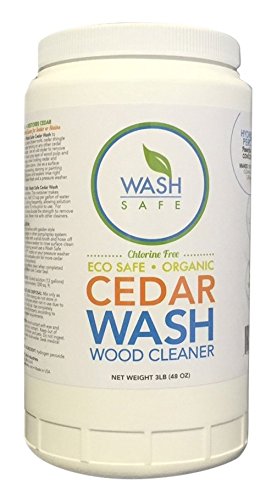 Wash Safe Industries CEDAR WASH Eco-Safe and Organic Wood Cleaner, 40 lb Container