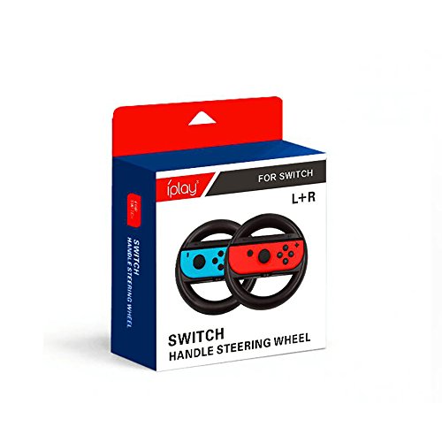 Lammcou Steering Wheel Grips for Nintendo Switch Console Racing Wheel Joy-con Grips Handle Set by for Nintendo Switch Controller Games-Black - Thumbnail 5