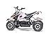 Rosso Motors Kids ATV Kids Quad 4 Wheeler Ride On with 500W 36V Battery Electric Power Lights in Pink Motorcycle for Girls, Disc Brake System for Child Safety