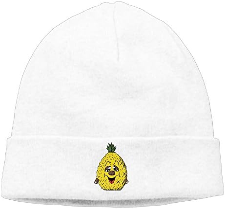 WEIYIfashion Cotton Funny Pineapple Clipart Smiling Unisex Watch Cap Knit Hat