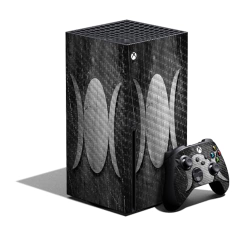 Carbon Fiber Gaming Skin Compatible with Xbox Series X Bundle - Iron Goddess -…