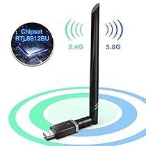 EDUP WiFi Adapter for Gaming 1300Mbps, USB 3.0 Wireless Adapter Dual Band 5GHz 802.11 AC WiFi Dongle 5dBi Antenna Support Desktop Laptop Windows XP/Vista/7/8/10 Mac, USB Flash Driver Included