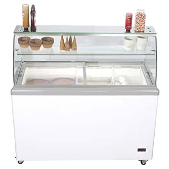 Chef's Exclusivo Comercial 8 Sabor Frost helado Dipping Gabinete Case
