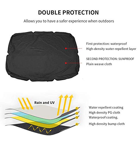 Tyfiner Ersatzdach Gartenschaukel Innenhof Schaukel Deckenabdeckung Ersatz Bezug Sonnendach Schaukel Dach,001,249 * 185… – Bild 3