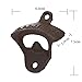 Leegoal Rustic Cast Iron OPEN HERE Bottle Opener Vintage Style Wall Mount Man Cave