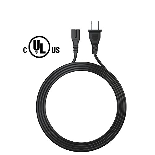 [UL Listed] Pwr+ 6Ft 2 Prong Polarized Power Cord for Emerson Funai