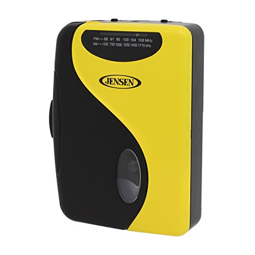Jensen Stereo Cassette Player with AM/FM Radio (YELLOW) Buy Online in