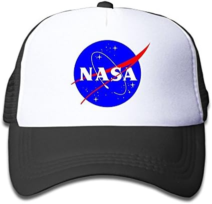 KAOMAOXI Adjustable Snapback Mesh Cap NASA Insignia Logo Trucker Hat For Newborn