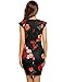 Zeagoo Women Vintage Floral Bodycon Dresses Party Cocktail Dress