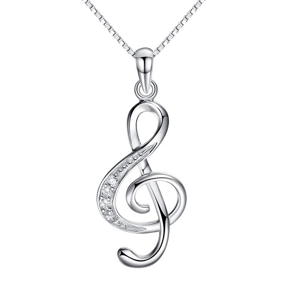 ShiQiao Spl Music Note Necklace for Women Musician Pianist Birthday Christmas Gifts for Girls Daughter Sister Best Friend Music Gifts