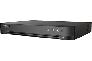 Hikvision 8CH HD Analog DVR 5MP 8-Channel TURBOHD + 4 IP Channels with Face Detection Audio Over Coax 1x Hard Drive Bay (No HDD Included)