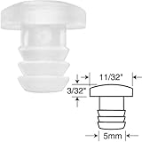Platte River 118220, Hardware, Hinges, Accessories, Clear 5mm Stem Bumper, 100-pack