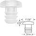 Platte River 118220, Hardware, Hinges, Accessories, Clear 5mm Stem Bumper, 100 Each