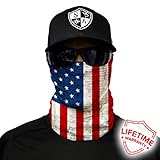 Salt Armour Face Mask Shield Protective Balaclava Bandana MicroFiber Tube Neck Warmer (American Flag)