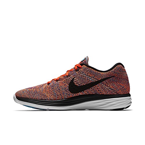 Nike mens flyknit lunar3, concord/black-total crimson-t…