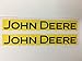 2 John Deere Name Only Yellow Back Decal by SBD Decals