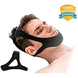 Anti Snoring Chin Strap Soft Material, Comfortable &amp; Adjustable Design, Easy to use, Prevents and Stops Snore with Easy Solution in Natural Way, Better Sleep, NuWa