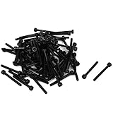 M3x30mm Screw Cap Point Hex Socket Screws Bolts 100Pcs