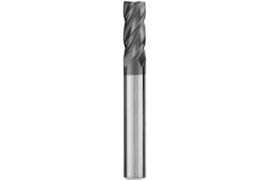HOME OF QUALITY TOOLS joleully 1/2" Carbide Square End Mill, HRC 45 Deg Single End 4 Flute AlTiN Coating Mill Bits