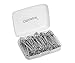 Officepal 2.76 inches Heavy Duty Safety Pins in a Box Container, Large, Extra Strong Steel Metal Spring Lock Pin Fasteners for Quilting, Blankets, Crafts, Clothing, Upholstery (30 Count)