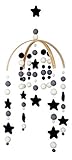 Tik Tak Design Co. Baby Crib Mobile – 100% NZ Wool Colored Felt Ball Mobile for Your Boy or Girl Babies Bed Room – Designer Colors to Match Your Nursery and Delight Your Child (Monochrome)