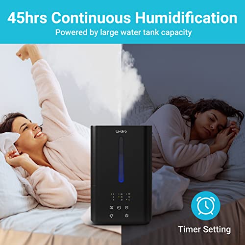 Livatro 4.5L Top Fill Humidifiers for Bedroom Large Room Home, Cool