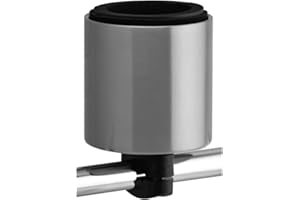 Kroozie XL- Stainless Steel Bike Cup Holder - Handlebar Cup Holder for Bike, Scooter, Electric Bike, Bicycle, Wheelchair, Walker, Boat, Treadmill and More …