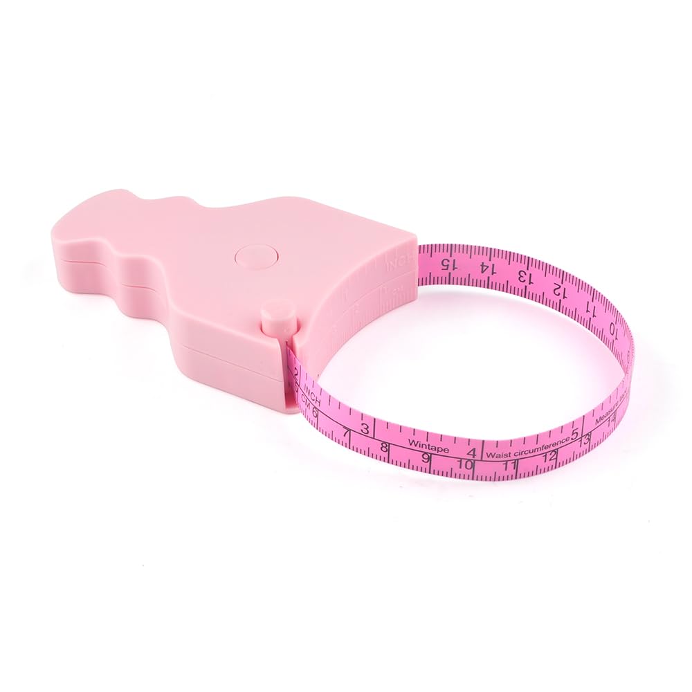 WINTAPE Measure Body Retractable| Measuring 60inch (150cm) Push-Button Retract and Lock Pin System| Portable Design Measurement for arm, thigh, chest, waist, hips & more can be measured