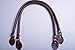 Wento Pair 23.6 Inches Purses Straps,cowhide Leather Purse Handles,genuine Leather Handles,cowhide Leather Purses Straps,soft Cow Leather Straps,purse Making Supplies (Dark Brown) …
