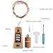 BESTOMZ 6PCS Wine Bottle Light 40 inch Starry Light for Wedding and Party (Warm White)