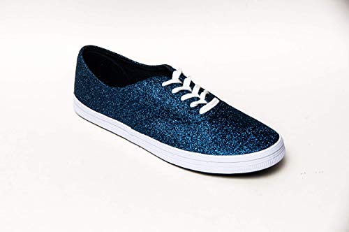 navy sparkle sneakers