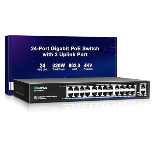 26 Port Gigabit PoE Switch 320W