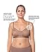 Leonisa Posture Corrector Bra, Wireless Front Closure Posture Bra with Contour Cups – Back Support and Everyday Comfort, Beige, 34C