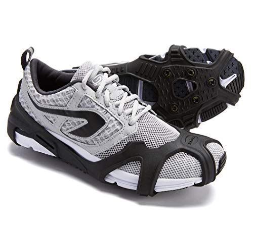 ICETRAX V3 Pro Winter Ice Grips for Shoes and Boots - Ice Cleats for Snow and Ice, StayON Toe, Reflective Heel (V3 HEX, L/XL (Men: 9.5-13 / Women: 11+))