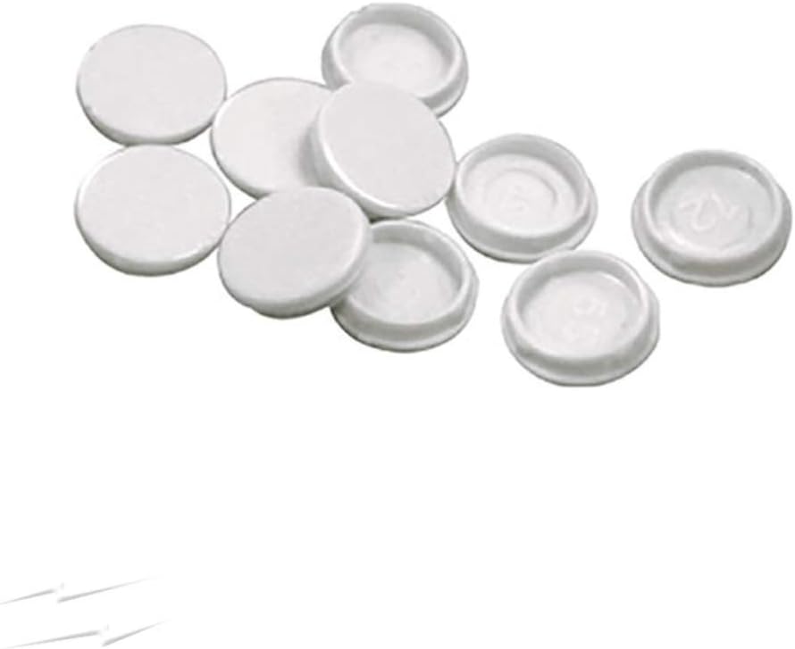 Nexus Pack of 10 Spare Screw Caps for Mains Wall Outlet Sockets