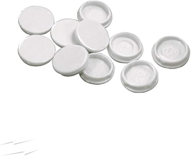 Nexus Pack of 10 Spare Screw Caps for Mains Wall Outlet Sockets