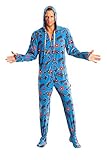 Captain America Adult Footed Hooded Pajama Onesie