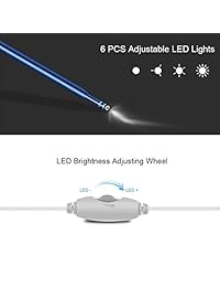 Oreja Otoscope, 1,3 MP 720P HD Digital Ear Scope USB Endoscopio Cámara de inspección Borescope Earpick Wax Remover Herramienta de limpieza con 6 luces LED para Micro USB, USB C Android Phone, Windows, Mac, PC