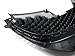 PROMOTORING For 06-09 Volkswagen MK5 Jetta/GLI/GTI Badgeless Hex Mesh Grille - Black w/Red Trim (2006 2007 2008 2009)