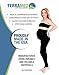 Terramed Just Think Comfort Maternity Leggings Over The Belly | Microfiber Graduated Compression Stockings Women 20-30 mmHg (Large)