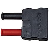 Klein Tools 69146 Banana Plug Adapter to K Type Thermocouple, Works with Digital Clamp and Multi Meters