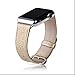 Thankscase Band for Apple Watch 40mm 38mm, Leather Replacement Wristband Metal Clasp for Apple Watch 40mm SE/Series 4/5/6 and Apple Watch 38mm Series 3/2/1 (Gold)