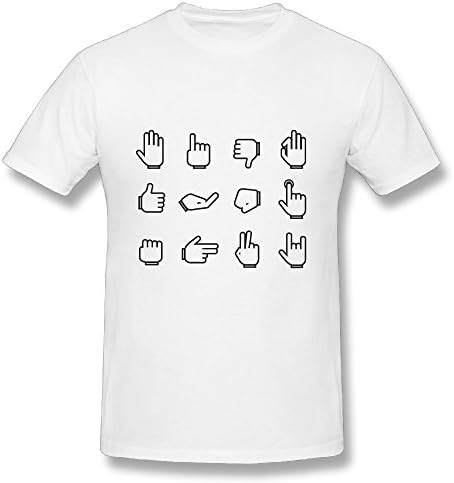 A Set Of Icons Related To Hand Men Personalized Fashion Soft Style Short Sleeve O Neck T-Shirt,Cool Tees