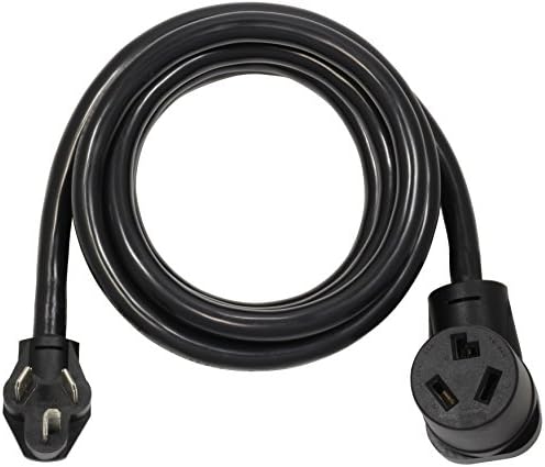 AC Works 25FT 30Amp 3-Prong Dryer Extension Cord with Anti-Weather Super Heavy Duty Thick Cord