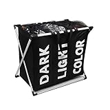 comfortez 3 Section Laundry Hamper with Alloy Frame