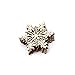 FOXDE TECH 10pcs Snowflake Wood Embellishments Christmas Rustic Tree Hanging Ornament Decor