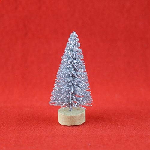 Christmas Pine Tree - 10pcs/lot 4.5cm Mini Christmas Tree Snow Frost Small Pine Tree Sisal Fiber Craft DIY Party Decoration