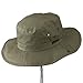 Extra Big Size Brushed Twill Aussie Hats - Olive 2XL-3XL