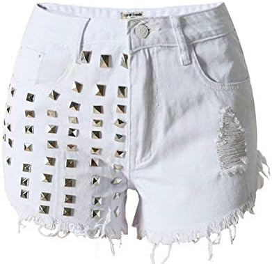 Wxian Women's High Waist Rough Edge Irregular Shorts